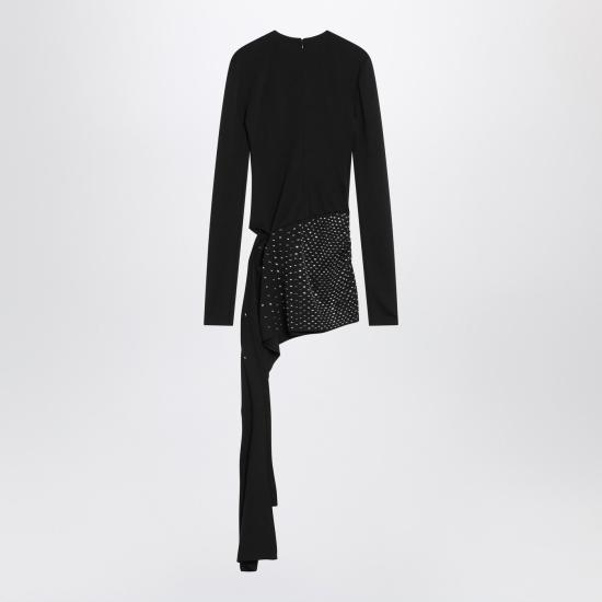  디 아티코 숏 원피스 250WCA00383PLL002T Black - THE ATTICO