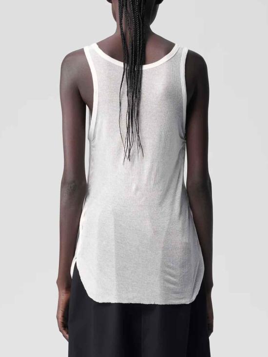 26SS 앤 드뮐미스터 민소매 티셔츠 B0011982FA434002 White - ANN DEMEULEMEESTER