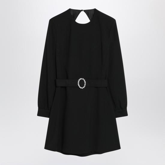 25FW 생로랑 숏 원피스 819619Y012W Black