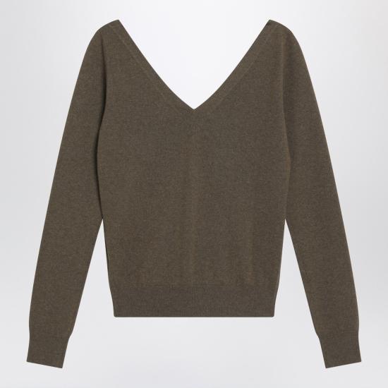 25FW 생로랑 긴팔 티셔츠 808068YALL2 Green - SAINT LAURENT