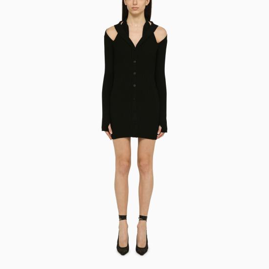  안드레아 아다모 숏 원피스 ADPS24DR15748169VI Black