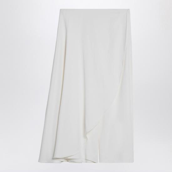  알라이아 미디 스커트 AA9P02526T571SI White