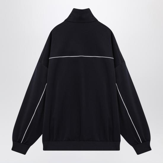 25FW 구찌 테크니컬 저지 집 칼라 맨투맨 833488XJHEK Blue - GUCCI