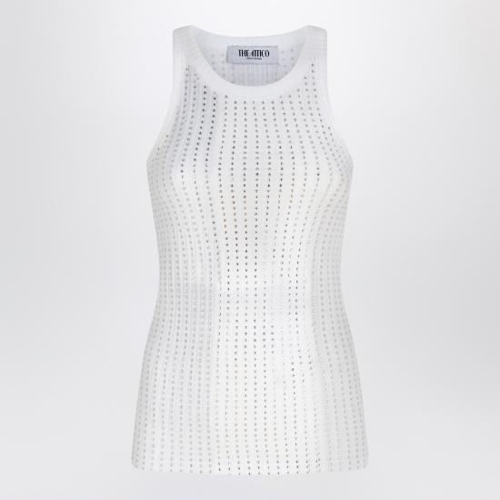 25FW 디 아티코 민소매 티셔츠 251WCN00004JJJ051T White