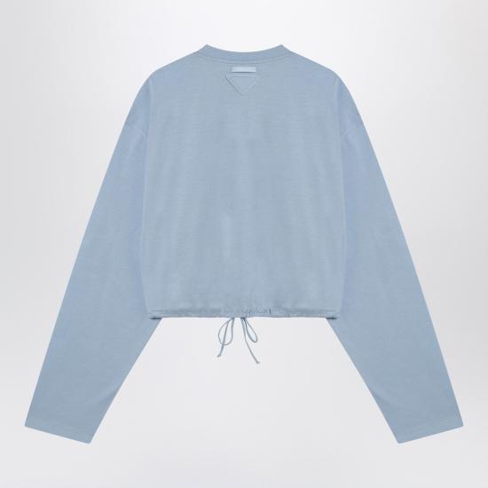 25SS 프라다 긴팔 티셔츠 34675OOO11CD Light blue - PRADA