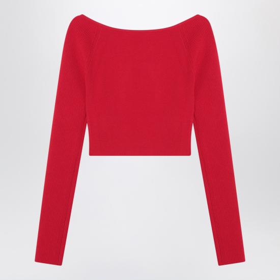 25SS 디젤 M 베라 립 니트 롱슬리브 오프 더 숄더 탑 A141890DLAX Red - DIESEL