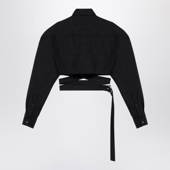  알라이아 긴팔 티셔츠 AA9C09056T467CO Grey - ALAIA