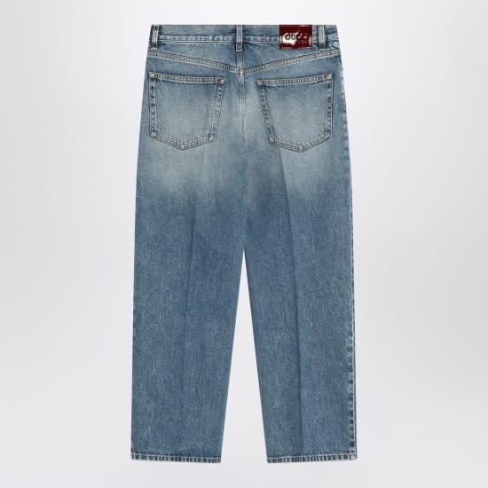 25FW 구찌 스트레이트 핏 데님 팬츠 812233XDC7S Light blue - GUCCI
