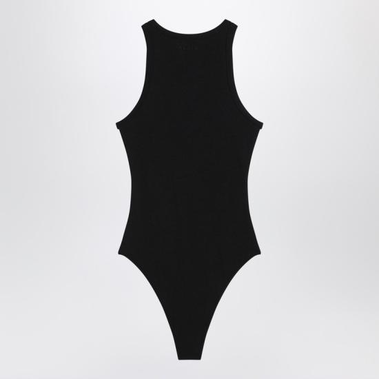 25FW 알라이아 바디수트 티셔츠 AA9B0382J085BCO Black - ALAIA