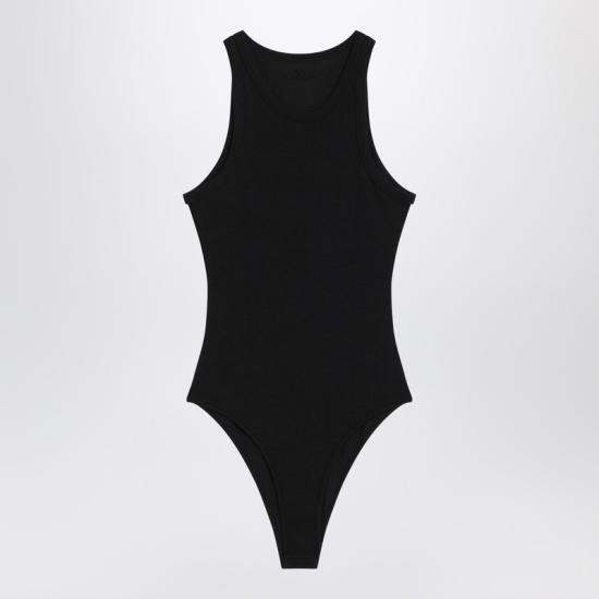 25FW 알라이아 바디수트 티셔츠 AA9B0382J085BCO Black