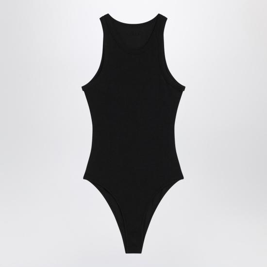 25FW 알라이아 바디수트 티셔츠 AA9B0382J085BCO Black