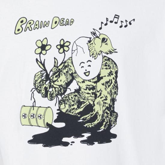 25SS 브레인데드 반팔 티셔츠 BDS25T000O44CO White - BRAIN DEAD