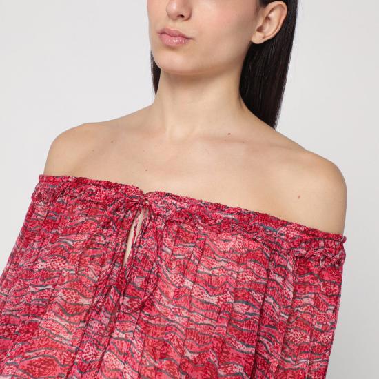 25SS 이자벨마랑에뚜왈 긴팔 티셔츠 25PHT0346FBC1J07E Red - ISABEL MARANT ETOILE