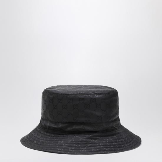 25FW 구찌 로고 모티브 버킷 모자 8357723HBB7 Black