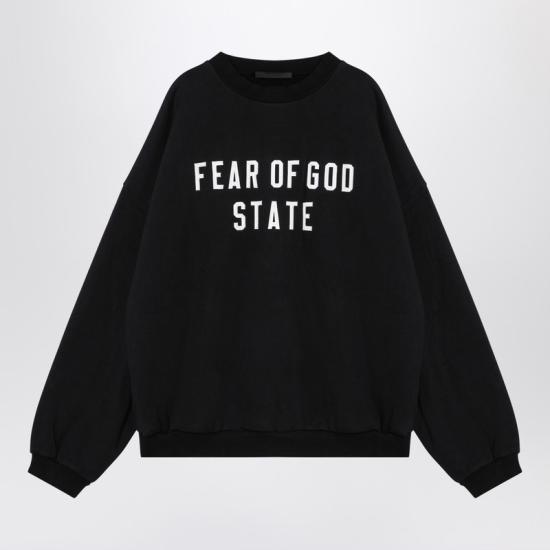  피어오브갓 긴팔 티셔츠 192BT246230F Black