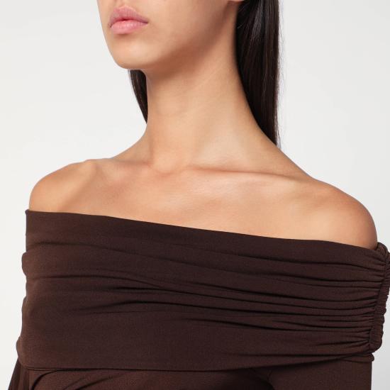 25FW 안다마네 긴팔 티셔츠 T180721BTJP107 Brown - ANDAMANE