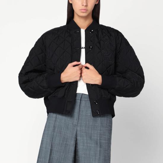 25FW 질샌더 봄버 자켓 J02SW0027J65338 Black
