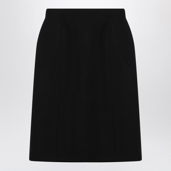 25SS 발렌시아가 미디 스커트 814083TPT24 Black