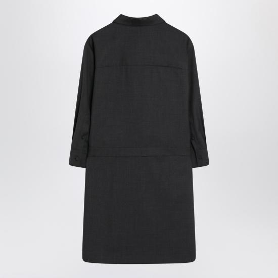 25FW 구찌 홀스빗 울 드레스 836243Z8B12 Grey - GUCCI