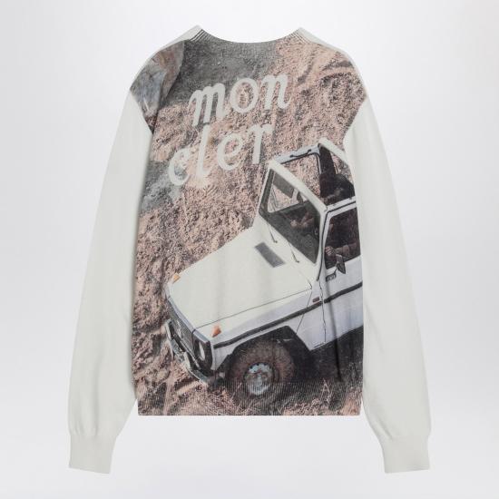  몽클레어 X 메르세데스 벤츠 긴팔 티셔츠 9C000 04M1113 Grey - MONCLER X MERCEDES BENZ