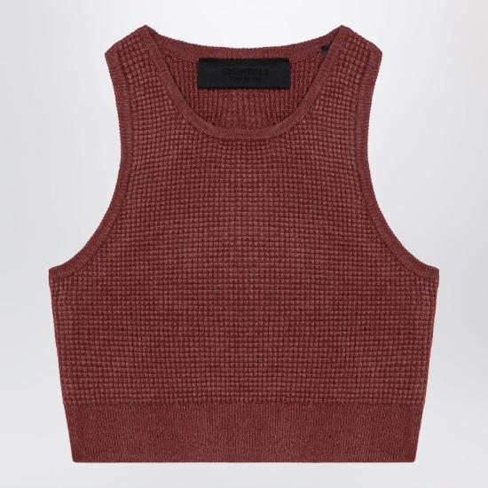  피어오브갓 민소매 티셔츠 192BT247226FW Burgundy