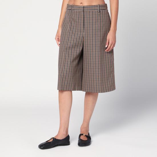 25FW 질샌더 숏팬츠 J02KA0353J40271 Brown
