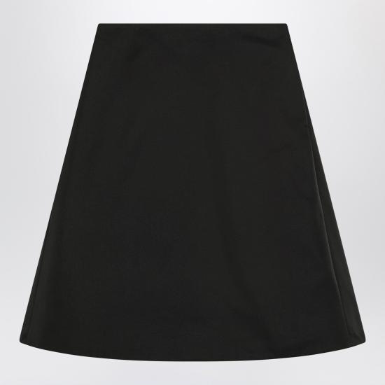 25FW 알렉산더 맥퀸 미디 스커트 832556QEAGH Black