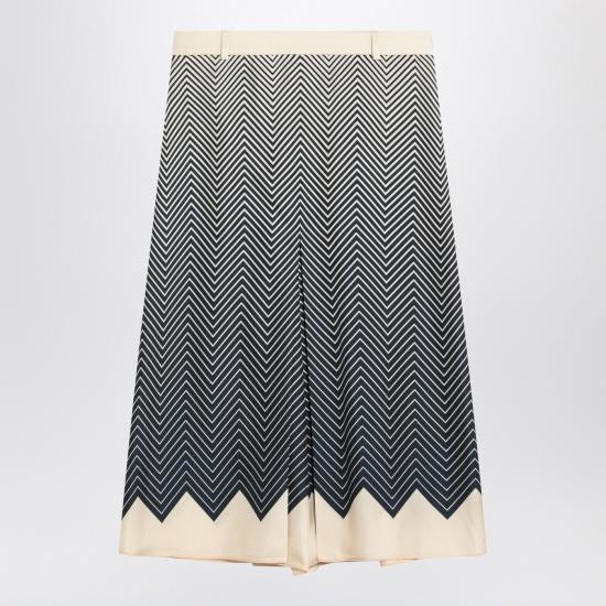 25FW 발렌티노 가라바니 미디 스커트 7B3RADQ69KJ Blue