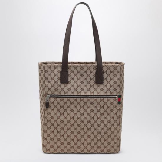 25FW 구찌 GG 캔버스 라지 토트 백 834456FAEPS Brown