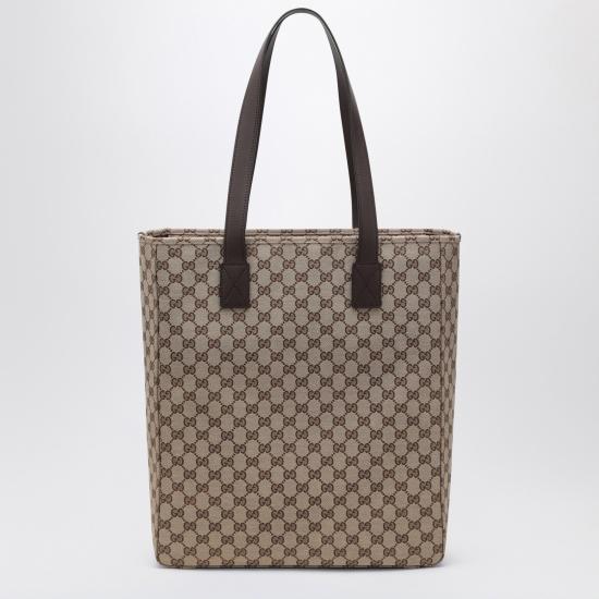 25FW 구찌 GG 캔버스 라지 토트 백 834456FAEPS Brown - GUCCI