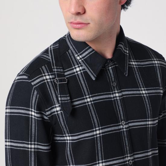  알렉산더 맥퀸 긴팔 셔츠 814736QSABR Print - ALEXANDER MCQUEEN
