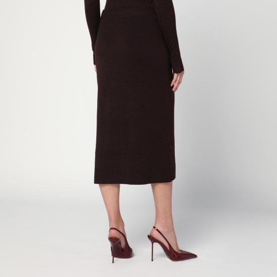 25FW 빅토리아 베컴 미디 스커트 1325KSK006604AWO Brown - VICTORIA BECKHAM