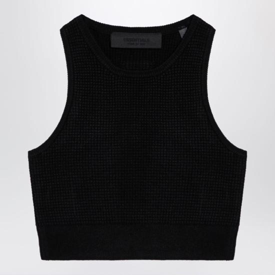  피어오브갓 민소매 티셔츠 192BT247220FW Black