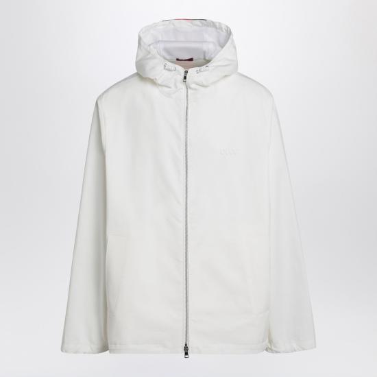 25SS 구찌 립스톱 코튼 윈드브레이커 804962ZAIAK White