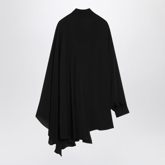 25FW 발렌시아가 어시메트릭 블라우스 839280TIN13 Black - BALENCIAGA