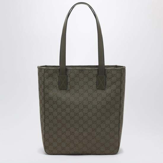 25FW 구찌 캔버스 미디움 토트백 834796FAEOK Green - GUCCI