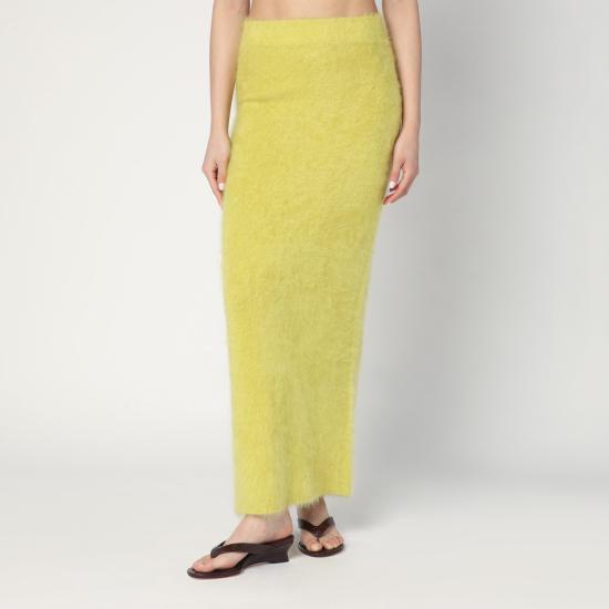 25FW 소프트 고트 롱 스커트 24561WS Yellow