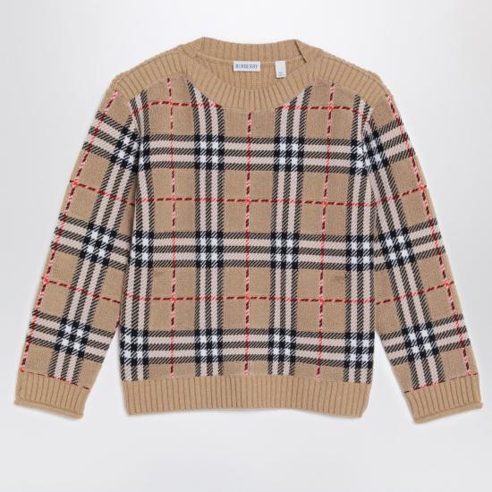 25FW [키즈] 버버리 긴팔 티셔츠 8105822169405 Beige
