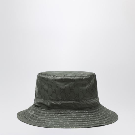 25FW 구찌 로고 모티브 버킷 모자 8357723HBB7 Green