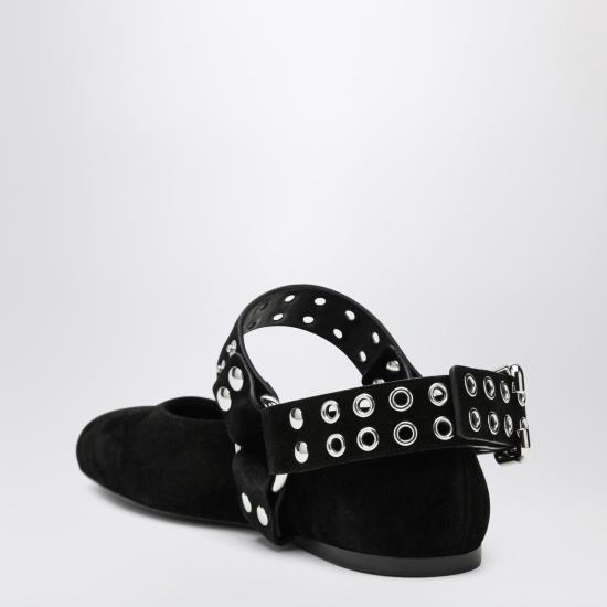 25FW 알라이아 뮬/슬리퍼 AA3A041CK177LE Black - ALAIA