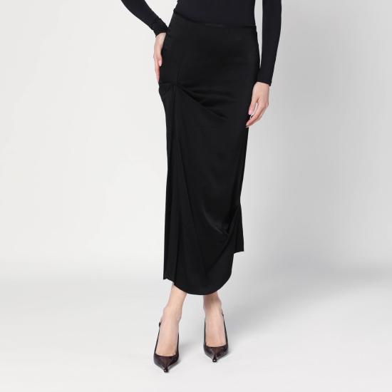 25SS 빅토리아 베컴 롱 스커트 1225WSK006377APL Black