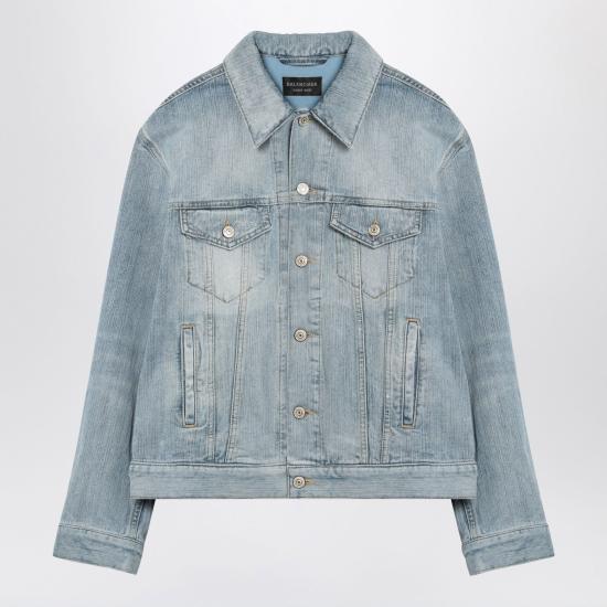  발렌시아가 데님 자켓 814038TRW59 Light blue