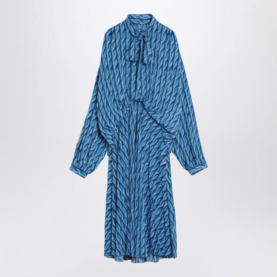 25SS 발렌시아가 롱 원피스 814150TRLB4 Blue