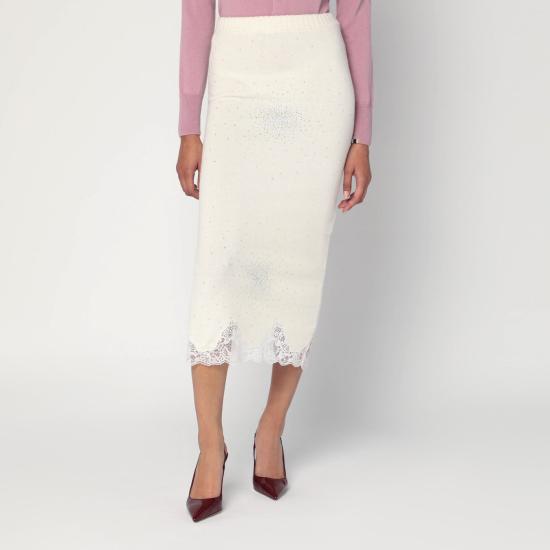 25FW 쥬세페 디 모라비토 미디 스커트 05FWKND362YC05359 White