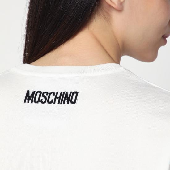 25SS 모스키노 반팔 티셔츠 A09230400 White - MOSCHINO