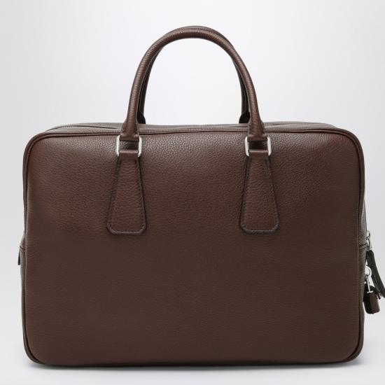 25FW 프라다 레더 워크 백 2VE027OOO2BBE Brown - PRADA