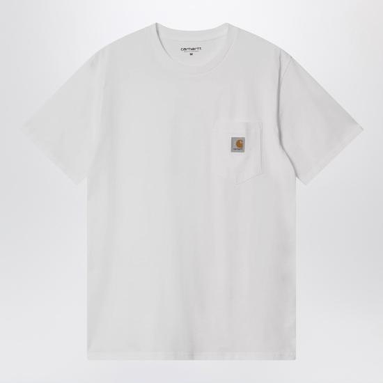 25FW 칼하트 WIP 숏슬리브 포켓 티셔츠 I030434CO White
