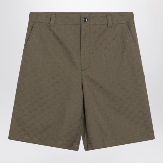  구찌 GG 캔버스 카고 숏 팬츠 814728ZAF4S Green