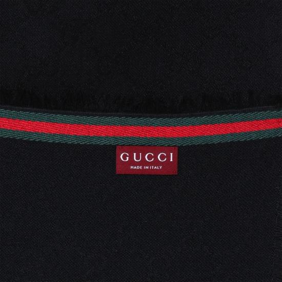  구찌 GG 로고 자카드 머플러 7952844G483 Black - GUCCI