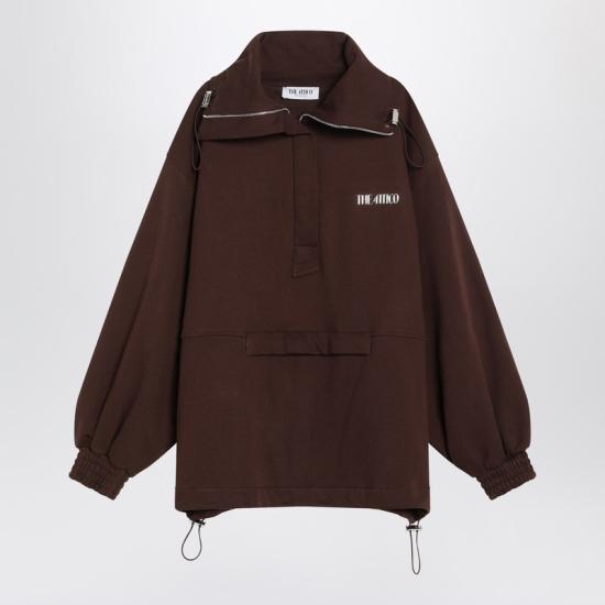  디 아티코 후드 티셔츠 251WCB00091JJF007A Brown